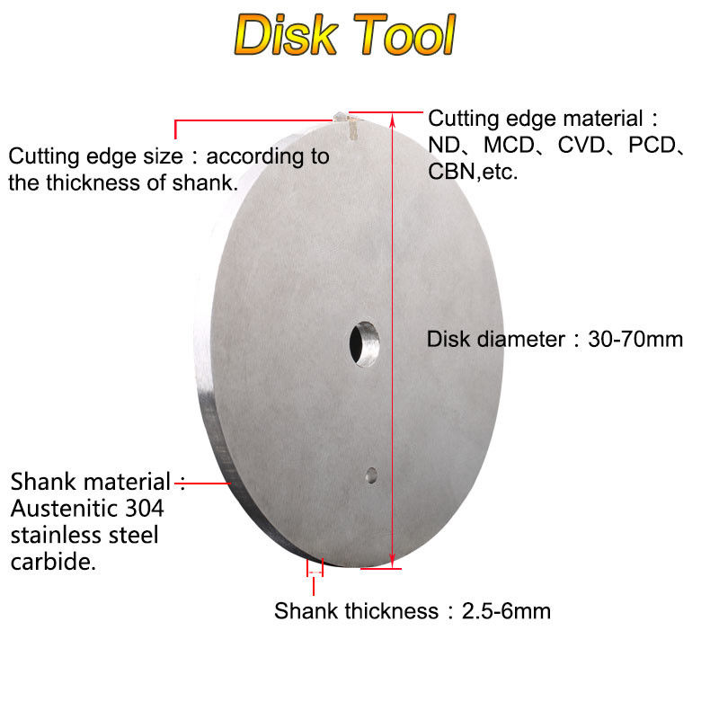 China ND CVD Diamond Faceting Tools 6.0mm Disk For CNC Ball Chain Machine factory